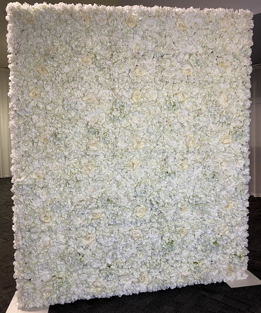 SJH Entertainment White Flower Wall